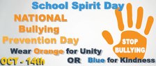 School Spirit Day -  National Anti-Bullying Day